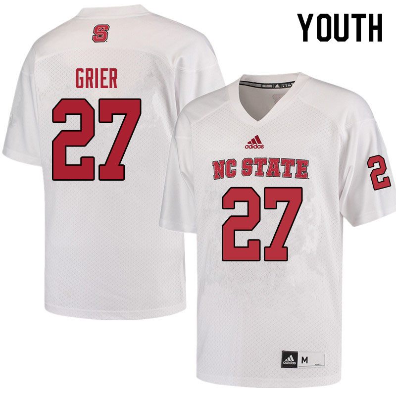 Youth #27 Vernon Grier NC State Wolfpack College Football Jerseys Sale-Red